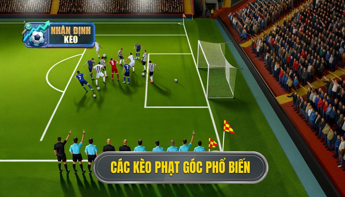 Các loại kèo phạt góc phổ biến