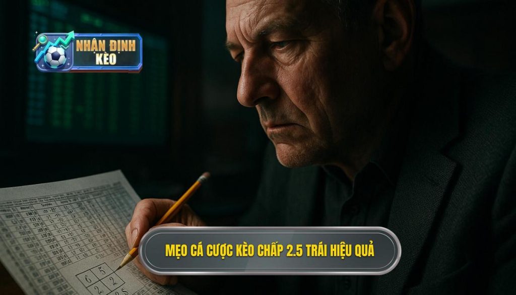 Mẹo cá cược kèo chấp 2.5 trái hiệu quả
