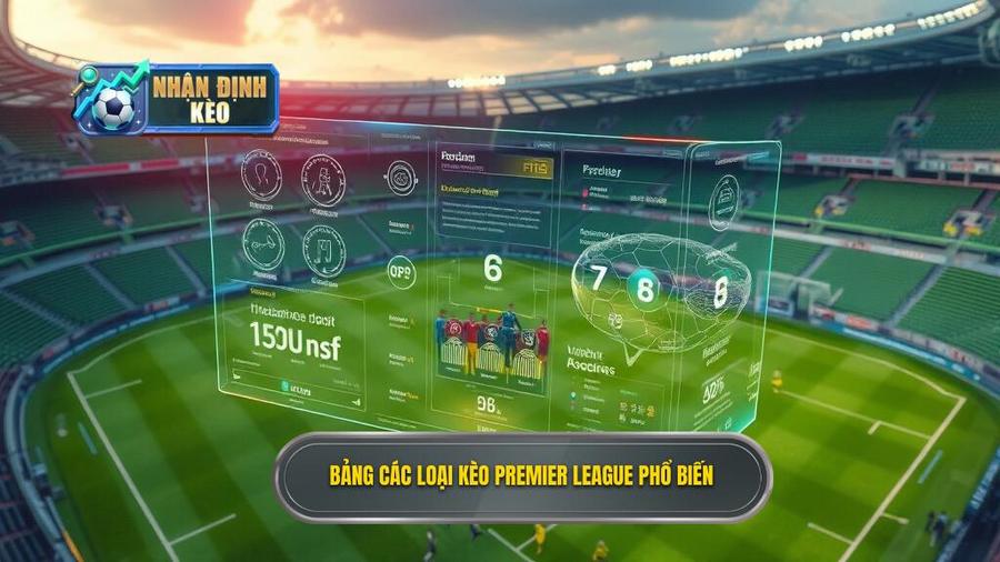 3. Bảng các loại kèo Premier League phổ biến