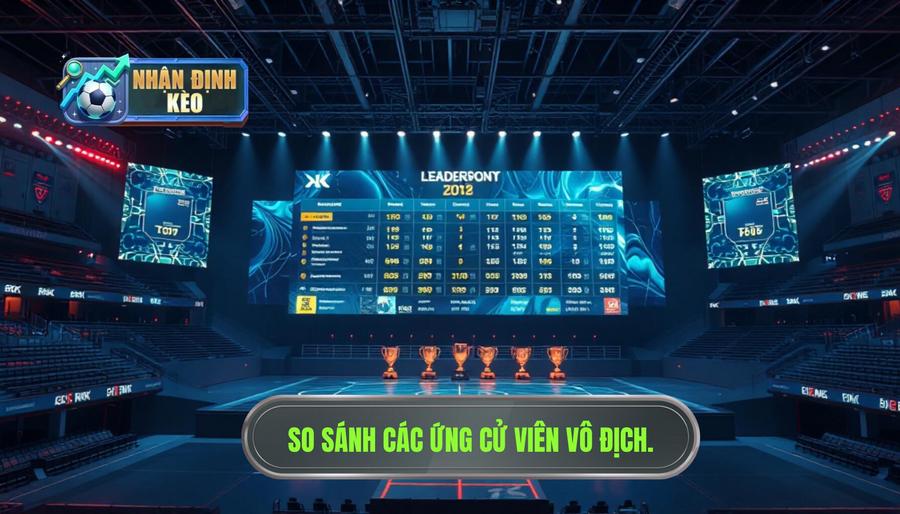 Bảng so sánh các ứng cử viên vô địch hàng đầu Bảng so sánh các ứng cử viên vô địch hàng đầu